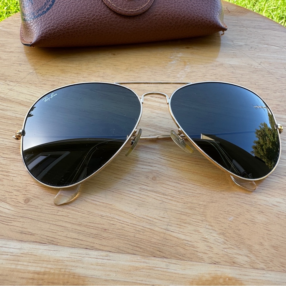 Ray-Ban Classic Gold Aviator Larger Metall II Sunglasses